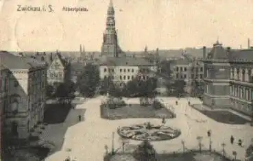 Zwickau Sachsen Albertplatz o 20.6.1908