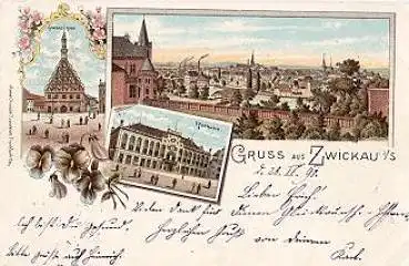 Zwickau Farblitho o 28.4.1898
