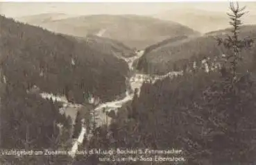 08318 Blauenthal Sossa Waldgebiet um Bockau und Zimmersacher o 05.05.1931 Bahnpost Zug Nr. 1743