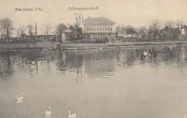 Zwickau Schwanenschloss gebr. ca. 1915