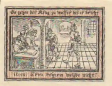 16928 Pritzwalk Städtenotgeld Räuber Heine vor Gericht * 1922