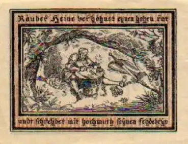 16928 Pritzwalk Städtenotgeld Räuber Heine schreibt * 1922