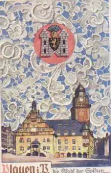 Plauen Vogtland Künstlerkarte P. Winslöhr * ca. 1930