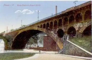 08523 Plauen Vogtland König-Friedrich-August-Brücke o 13.9.1914