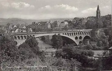 08500 Plauen Vogtland Friedrich-Ebert-Brücke gebr. ca. 1960