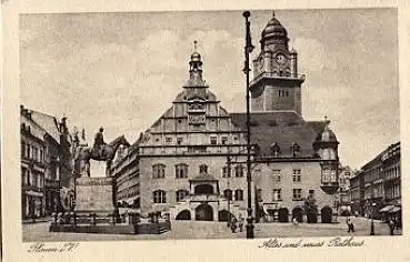Plauen Altes und Neues Rathaus * ca. 1930