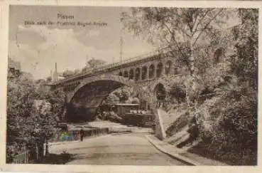 Plauen Friedrich-August-Brücke o 8.4.1925