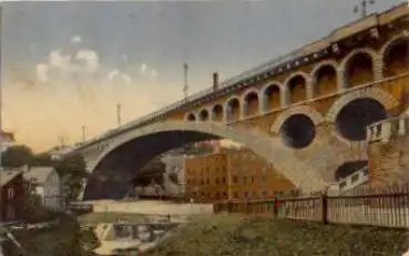 Plauen König Friedrich August Brücke o 17.2.1918