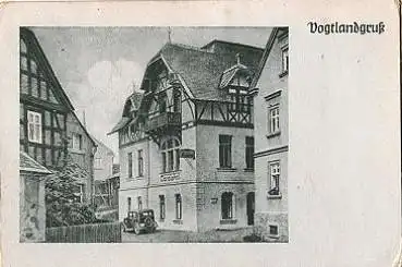 08525 Kauschwitz Gasthof Carolahof Vogtlandgruss o 6.2.1956