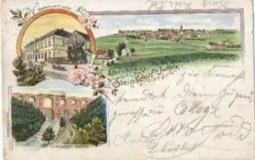 08547 Steinsdorf Gasthof zum Hirschen Litho  o 6.11.1899