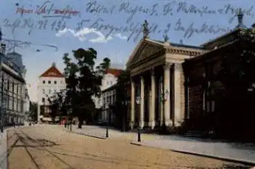 08523 Plauen Stadttheater o 13.10.1914   ​​​​​​​Feldpost S. B. Ers. Batl. J. R. 134 