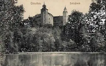 08371 Glauchau Schlossteich Feldpost Reservelazarett o 8.4.1915