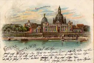 Dresden Kunstacademie Litho o 12.3.1901