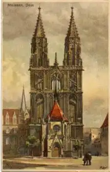 01662 Meissen Künstlerkarte Kley  *ca. 1910
