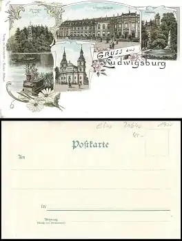 71640 Ludwigsburg Litho *1900