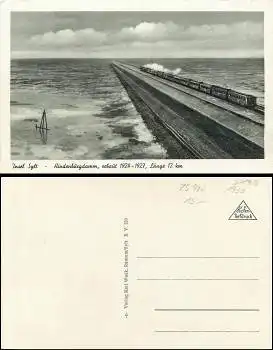 25980 Sylt Hindenburgdamm Zug  *1930