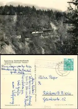 01723 Tanneberg Triebischtalbaude Blankenstein Posthilfsstellenstempel o 26.8.61