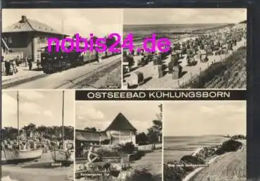 18225 Kühlungsborn Eisenbahn Strand o 14.10.1969
