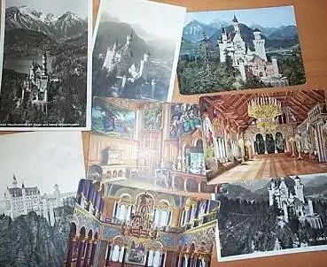 87645 Neuschwanstein Schloß 8 AK *ca. 1920