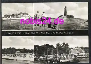 18565 Insel Hiddensee Schiff Turm Hafen o 18.6.1979