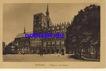 Stralsund Rathaus Nicolaikirche  *ca.1920
