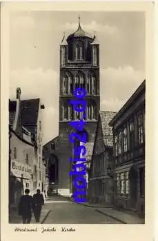 Stralsund Jakobi Kirche Gasthaus *ca.1957