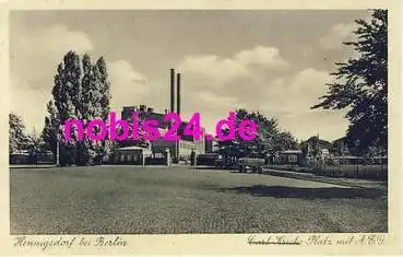 16761 Hennigsdorf Krecke Platz mit AEG  *ca.1930