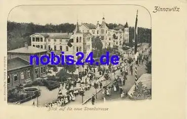 17454 Zinnowitz Strandstrasse  Umzug  *ca.1900