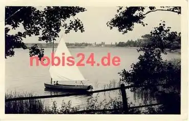 15746 Gross Köris Segelboot am See  *ca.1955