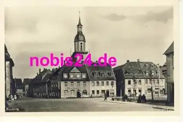 09306 Rochlitz Marktplatz Kirche  *ca.1953