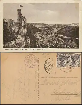 72805  Schloss Lichtenstein m. Honauertal o 14.05.1919