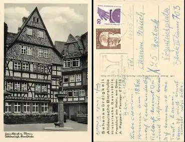 Frankfurt Main Altdeutsche Bierstuben o 30.10.70 (Karte ca.1940)