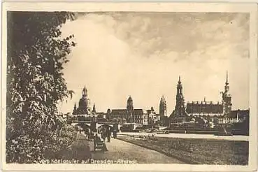 Dresden Königsufer mit Frauenkirche o 10.2.1943