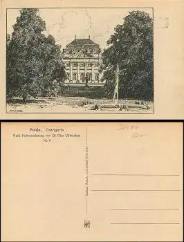 Fulda Orangerie Künstlerkarte Otto Ubbelohde Nr.3 Mandt-Verlag Lauterbach *ca.1920