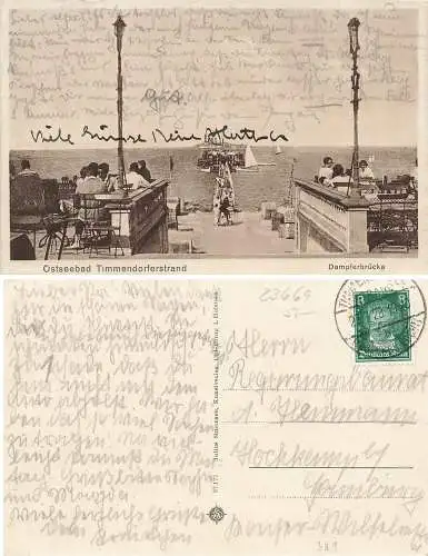 23669 Timmendorferstrand Dampferbrücke o 27.7.1928