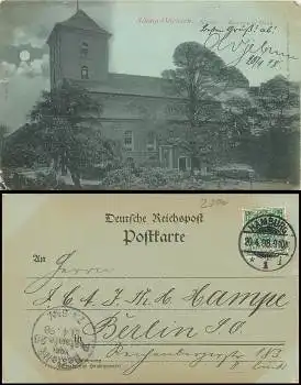Altona-Ottensen Hamburg Mondscheinkarte o 20.4.1898