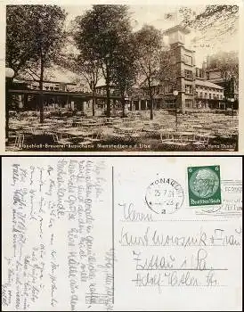 Nienstedten Hamburg Elbschloss Brauerei Ausschank 29.7.1934