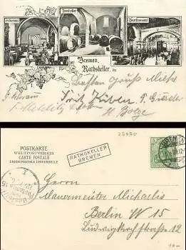 Bremen Rathskeller 11.7.1903