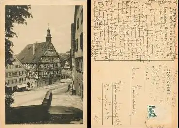 71522 Backnang Rathaus o um 1937  Nothilfe Lotterie 1933