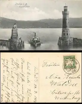 88131 Lindau am Bodensee Leuchtturn  o 1909