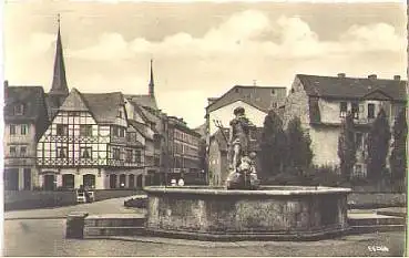 Weimar Neptunbrunnen, o 14.1.1958