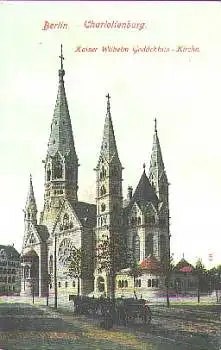 Charlottenburg Berlin Kaiser Wilhelm Gedächtniskirche * ca. 1920