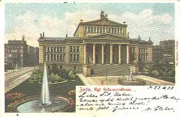 Berlin Schauspielhaus Theater o 26.6.1903