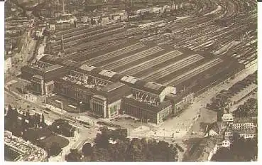 Leipzig Hauptbahnhof, Luftaufnahme ca. 1920