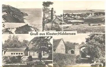 18565 Hiddensee Kloster  Leuchtturm, o 29.7.1960