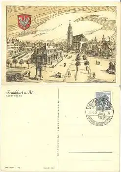 Frankfurt Main Hauptwache Sonderstempel Nationalversammlung 20.5.1948