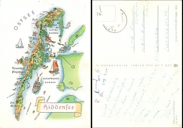 Alfred Hoppe 8002 Hiddensee Künstlerkarte 1973