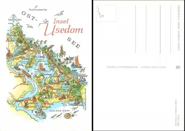 Alfred Hoppe 8005/1 Insel Usedom Künstlerkarte 1984