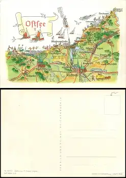 Alfred Hoppe 8021/1 Ostsee I Künstlerkarte 1964