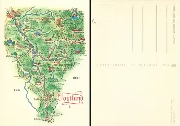 Alfred Hoppe 8028/1 Vogtland I Künstlerkarte 1976